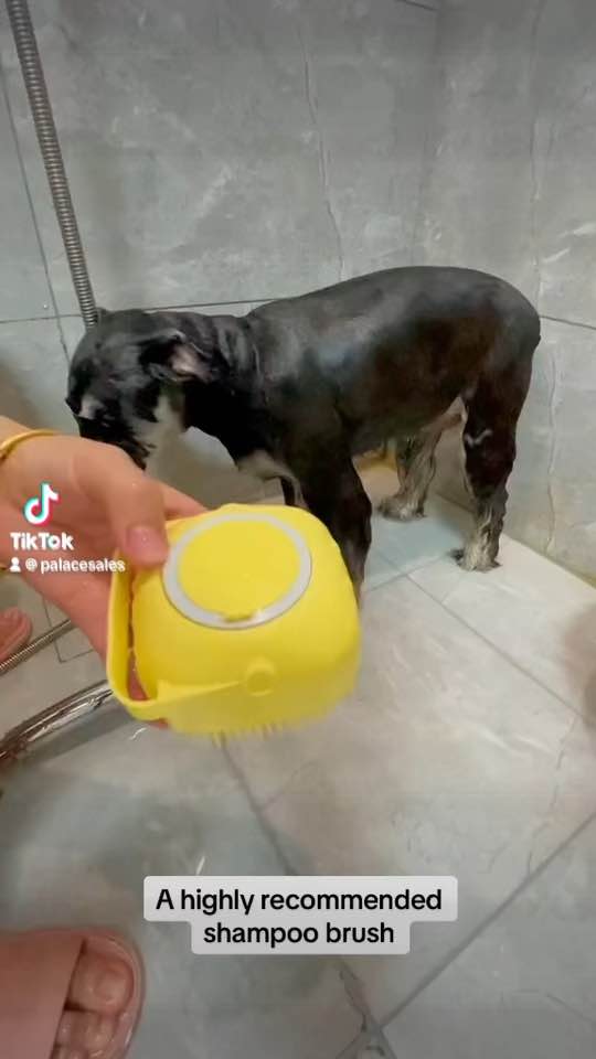 【SG STOCK】Pet Shampoo Silicone Washing Bath Brush Massage Comb Grooming Shower Brush Dog Bathing Cat Cleaning Tool