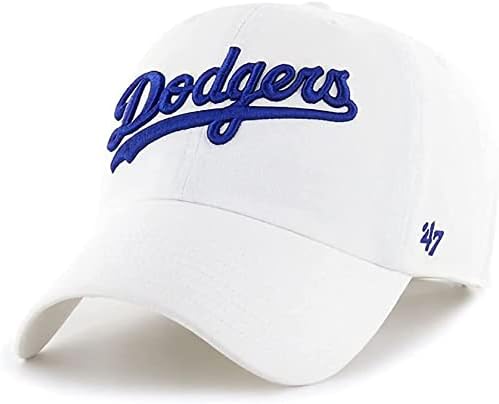 '47 MLB Script Logo Clean Up Adjustable Hat Cap, Adult One Size