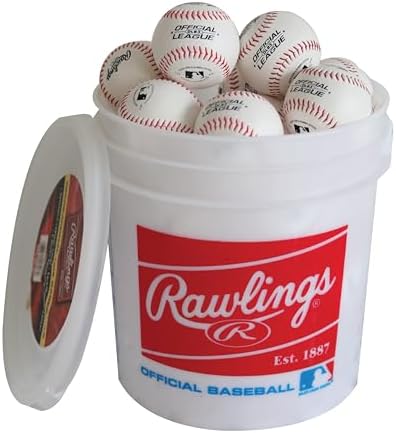 Rawlings | Official League Recreational Use Practice Baseballs | Youth/8U | OLB3 | Bucket | 24 Count