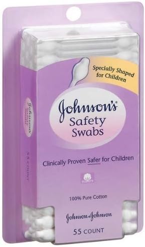 Johnson & Johnson Safety Swabs 55 Ct(pack of 3)