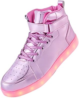 YIQIZQ Led Light Up Shoes High Top Sneakers for Women Men Hip-Hop Dancing Shoes for Halloween Christmas Party with USB Charging