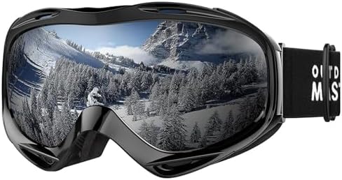 OutdoorMaster OTG Ski Goggles - Over Glasses Ski/Snowboard Goggles for Men, Women & Youth - 100% UV Protection