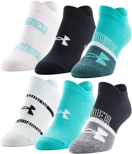 Under Armour Women's Essential 2.0 Lightweight No Show Socks, 6-Pairs