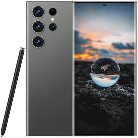 fuxinya Unlocked Android Phones C23 Ultra Cell Phone Android 13 Mobile Phone with Build-in Pen, 8GB+256GB, 6.8" Display, 50MP+13MP Camera 6500 mAh 4G Dual SIM(Green)