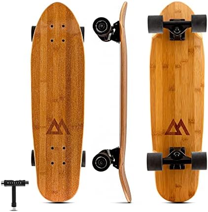 Magneto Complete Skateboard | 27.5" x 7.5" | 6-Layer Canadian Maple Double Kick Concave Deck | Kids Skateboard Cruiser Skateboard | Skateboard for Beginners, Teens & Adults