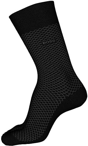 BOSS Men's Dean Mercerized Cotton Micro-Design Dress Sock