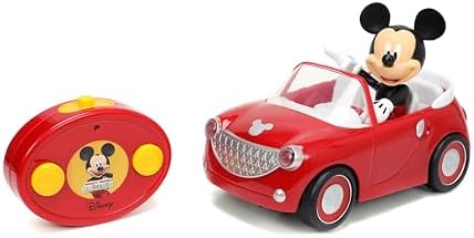 Jada Toys Disney Junior Mickey Mouse Clubhouse Roadster RC Car Red, 7"