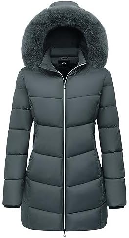 MOERDENG Women's Winter Windproof Warm Down Coats Waterproof Thicken Hooded fashions Puffer Jacket