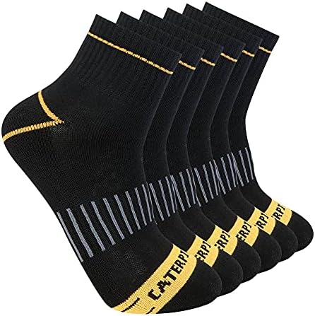 Caterpillar Men's Half Cushioned Quarter Socks