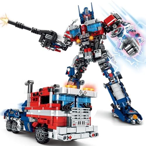 Mesiondy Transform Robot Building Toy Set, Construction Educational STEM Toys，Transforming Robot Building Kit, Blocks Toys for Ages 8-13 Gifts for Teens 786pcs
