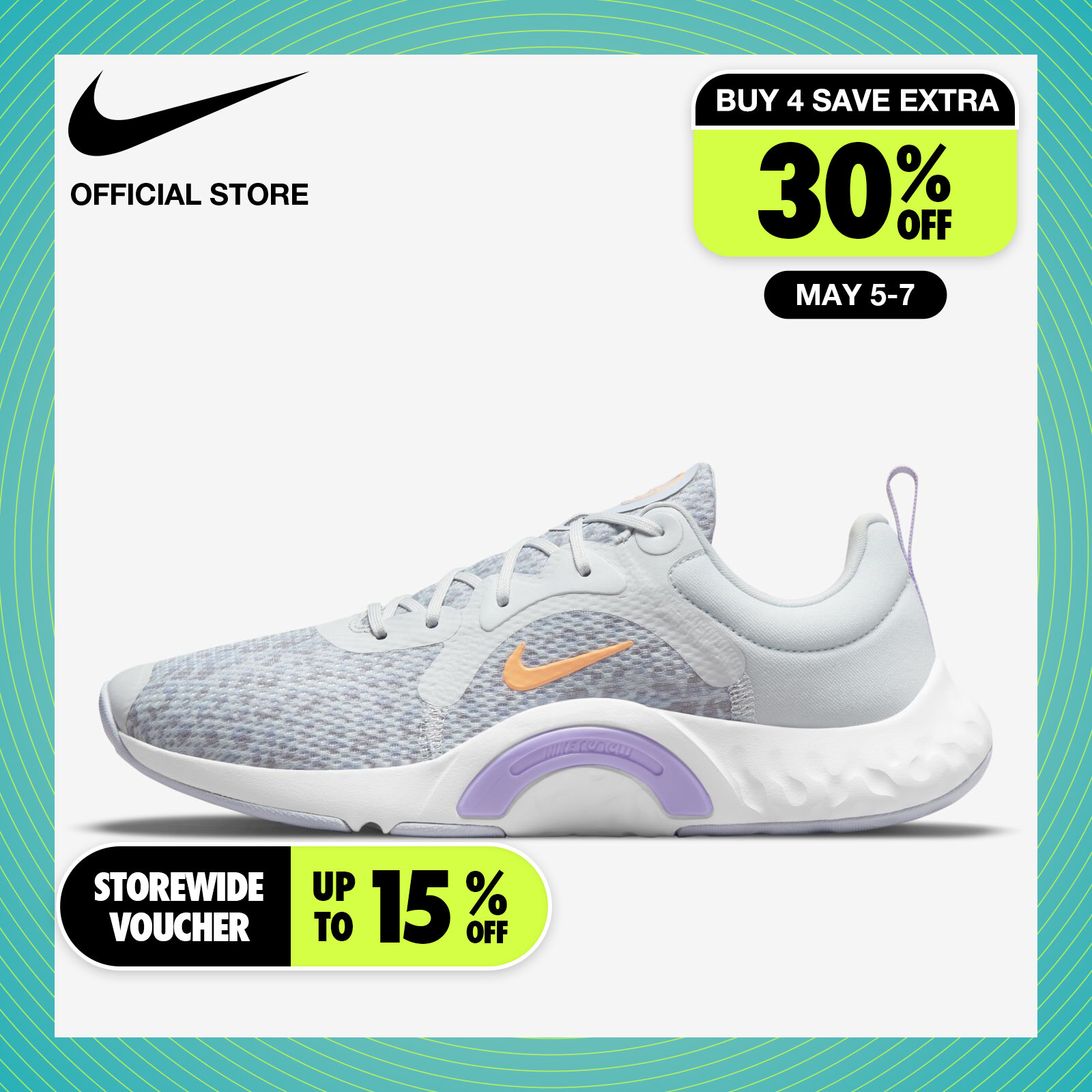 Nike Women's Renew In-Season TR 11 Training Shoes - Grey