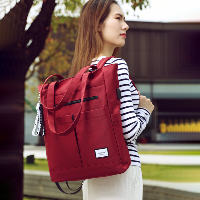 Tigernu New Women Tote Backpack Multiway For Girls School bag Handbags Female Large Capacity Laptop Backpack Bag