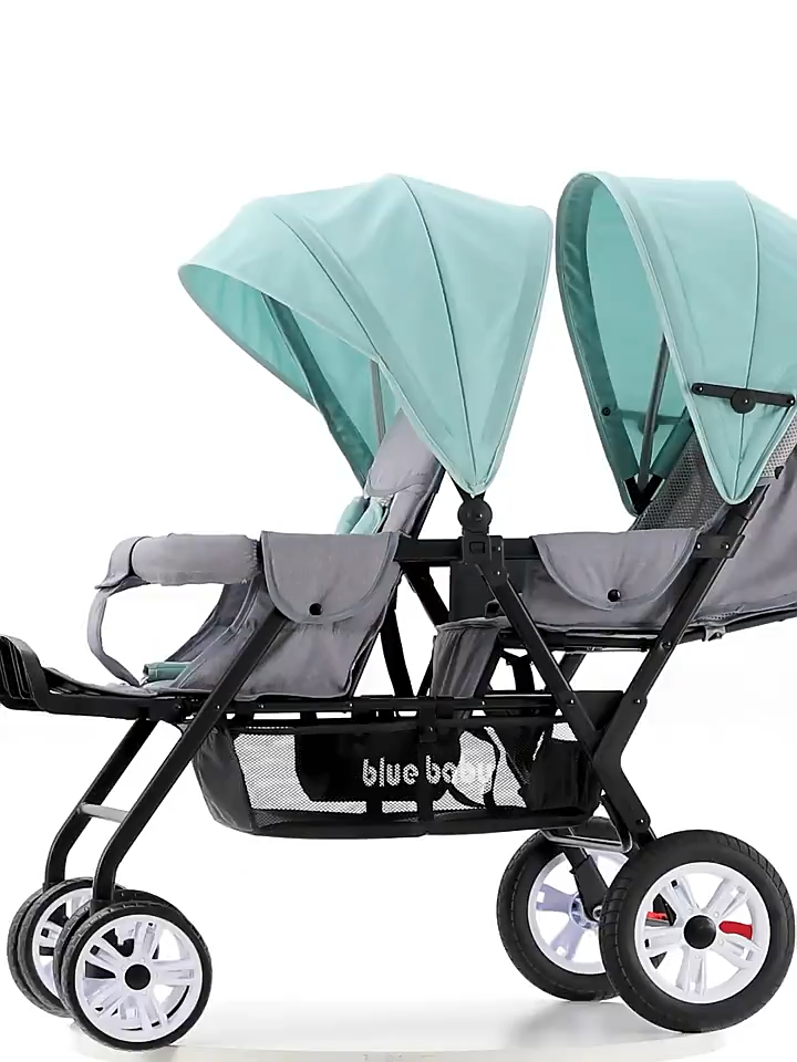 Double Stroller Twin Stroller Tandem Stroller with Free Gifts