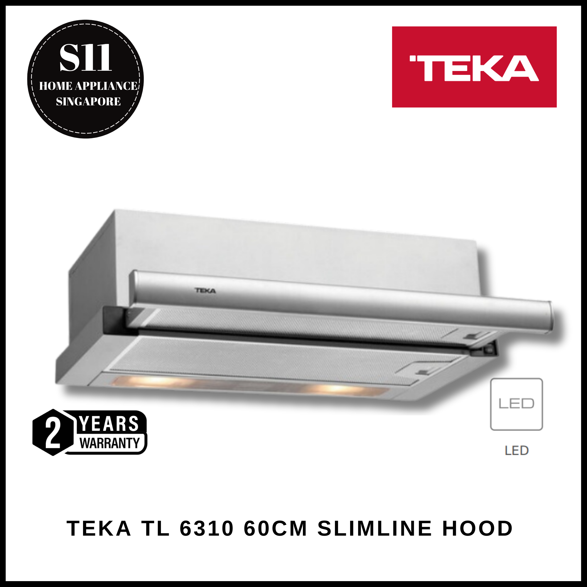 TEKA TL 6310 60CM SLIMLINE HOOD + 2 YEARS WARRANTY