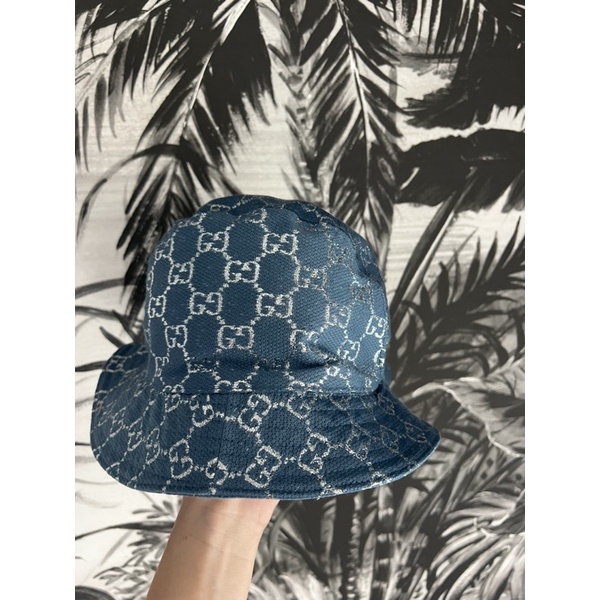 [preorder] Gucci GG blue bucket fisherman hat [evoucher] ships in 40 days