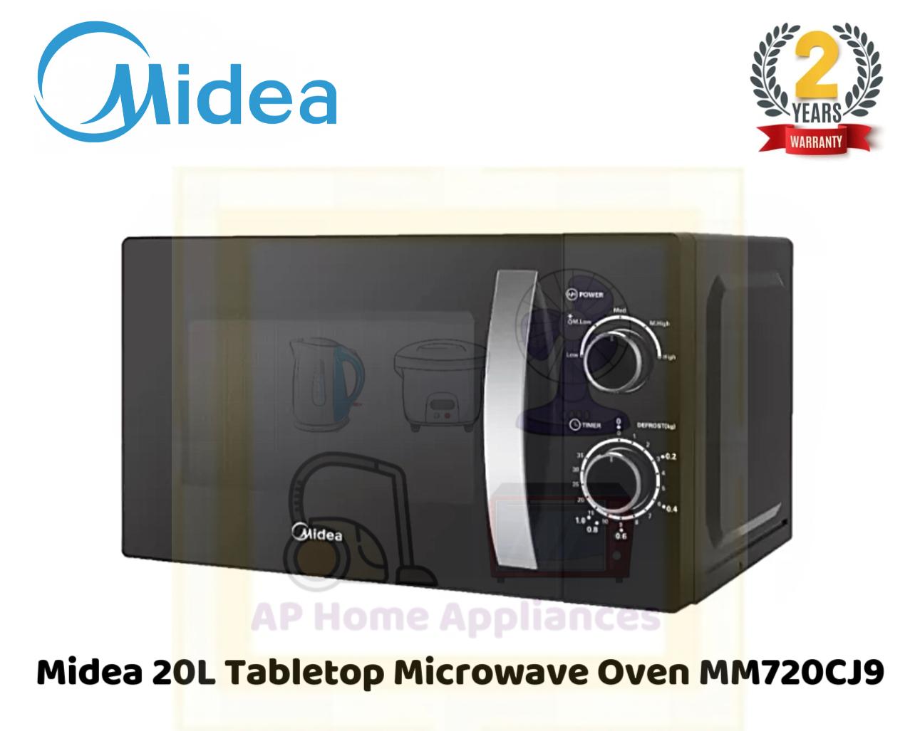 Midea 20L Tabletop Microwave Oven MM720CJ9 | MM 720CJ9 (2 Years Warranty)