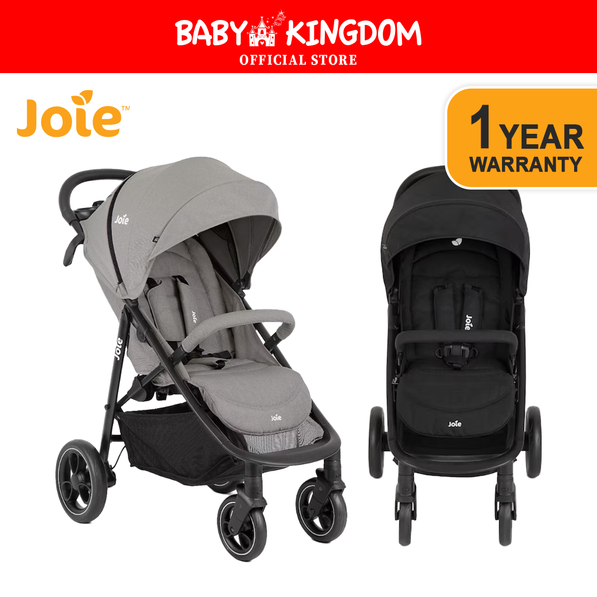 Joie Litetrax  Stroller FREE Rain Cover (1-Year Warranty)