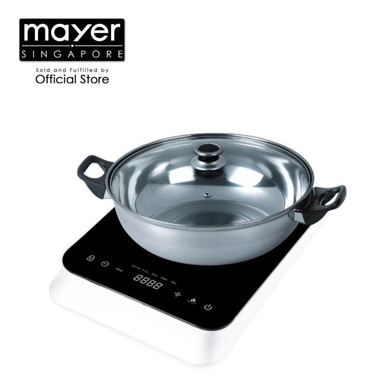 Mayer Induction Cooker MMIC312 Free Pot / Tempered Glass/ Stainless Steel Pot/ Steamboat/ Cooking/ Kitchen/ Pre Set/ Delay Timer/ Sensor Touch/ Overheat Protection/ Child Lock/ 1 Year Warranty
