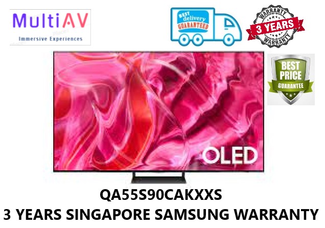 SAMSUNG QD-OLED QA55S90CAKXXS * 55INCH 4K QD-OLED SMART TV * BEST OLED LAUNCH OF THE YEAR * 2023 NEW MODEL * 100% COLOUR * 100% CONTRAST * LASER SLIM DESIGN * 55S90C * 55S90 * QA55S90C *3 YEARS SINGAP