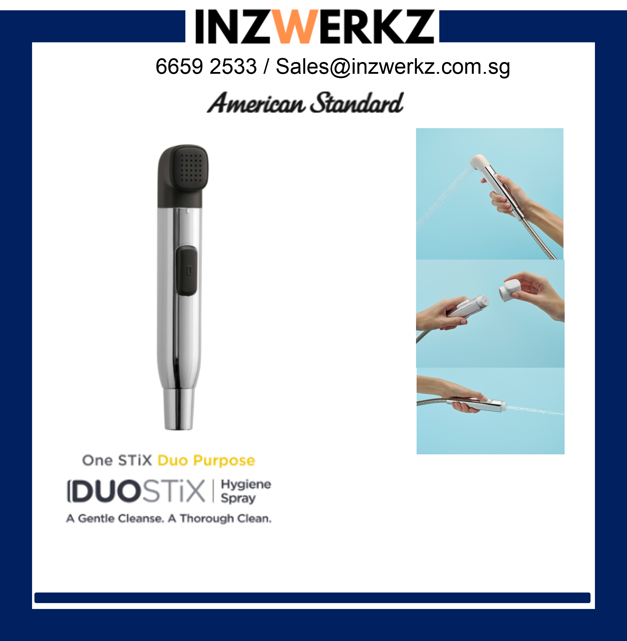 American Standard DUOSTIX Hygiene Spray (Bidet Spray)