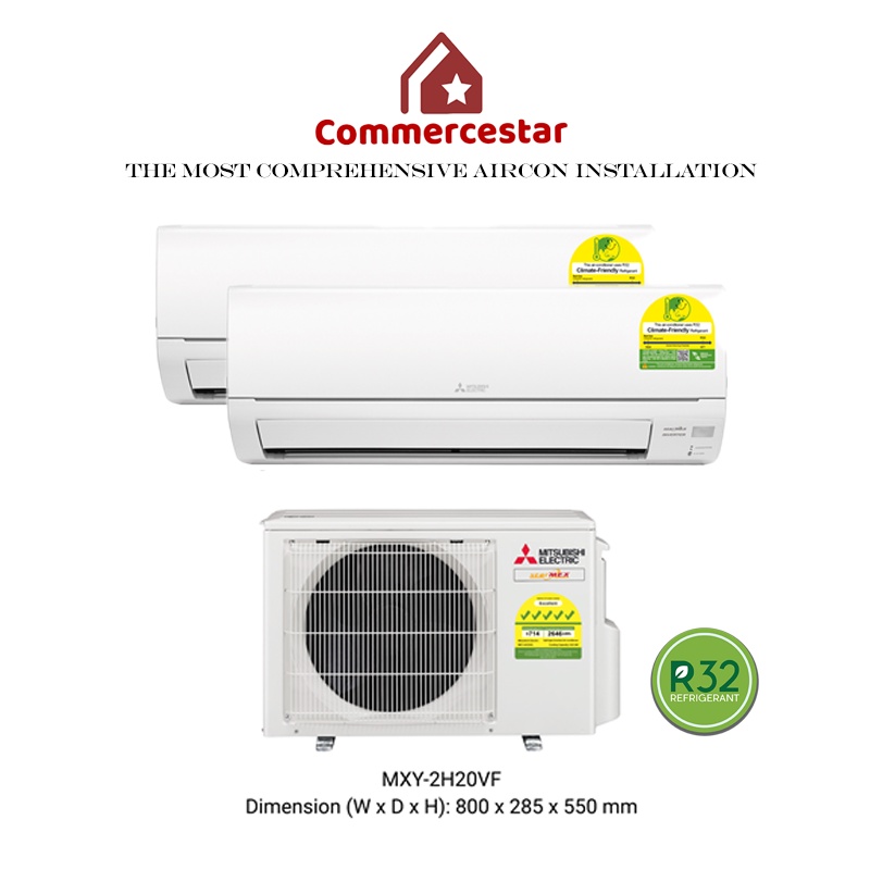 MITSUBISHI ELECTRIC STARMEX R32 NEW SYSTEM 2 (INSTALLATION INCLUDED FREE UPGRADED MATERIALS)