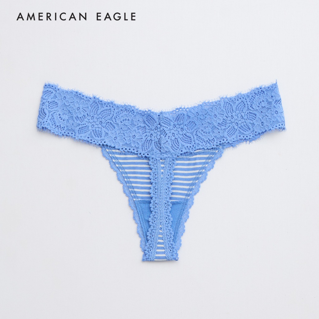 【WNSDUDJ】 Aerie Cotton Eyelash Lace Thong Underwear, Women's Underwear, Thong Shape (AUD 044-6879-589)