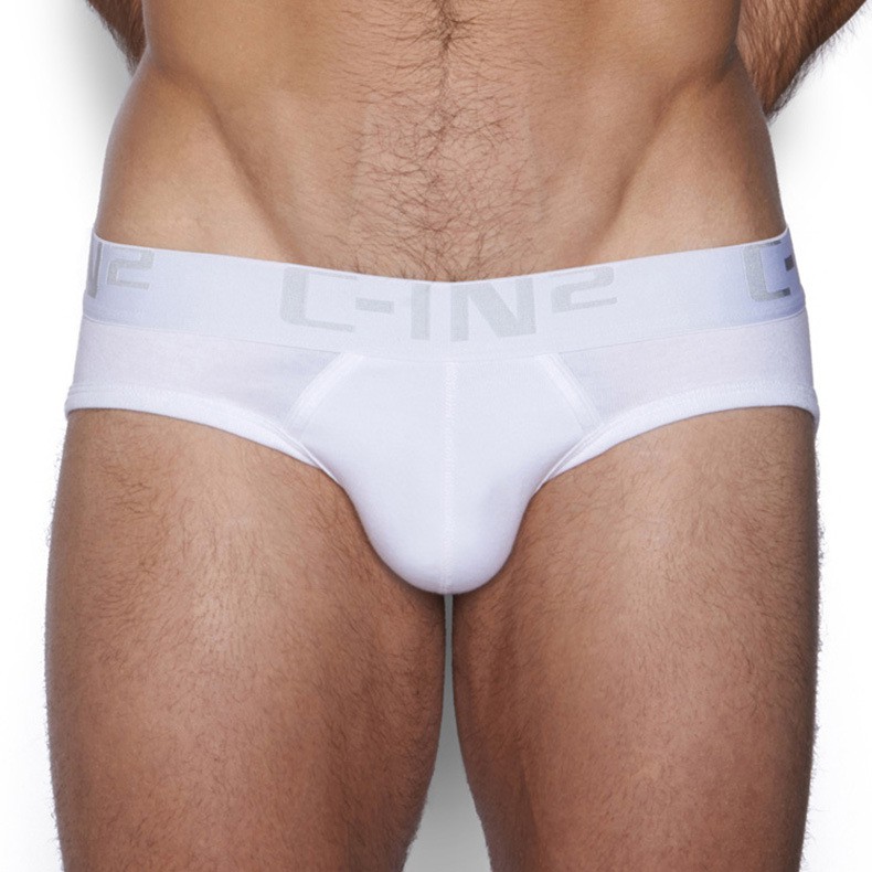 C-in2 men's underwear cotton men's triangle underpants solid color low waist sexy breathable sports sweat absorbing underpants men's u convex triangle men's underpants Cin2 sd