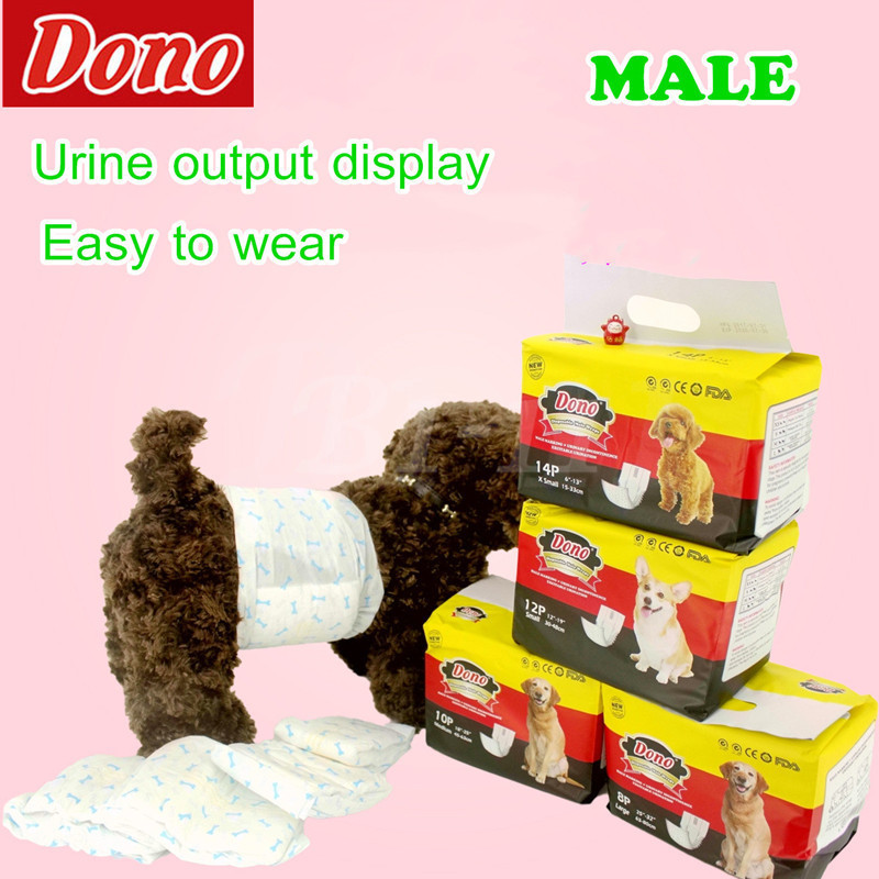 DONO Pet Diaper Dog Cat Female/Male Pets Diapers Absorbent Antibacterial Deodorizing