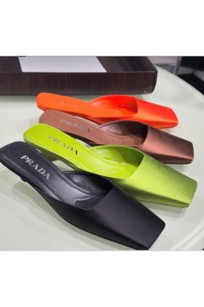 Pre Order Prada Satin Mules