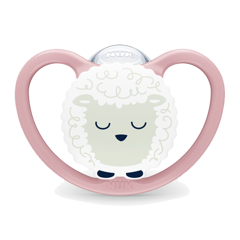 NUK Space Night Silicone Soother Pacifier 1pc/box | 0-6 Months | 6-18 Months | 18-36 Months | Made in Germany | Glow in the Dark